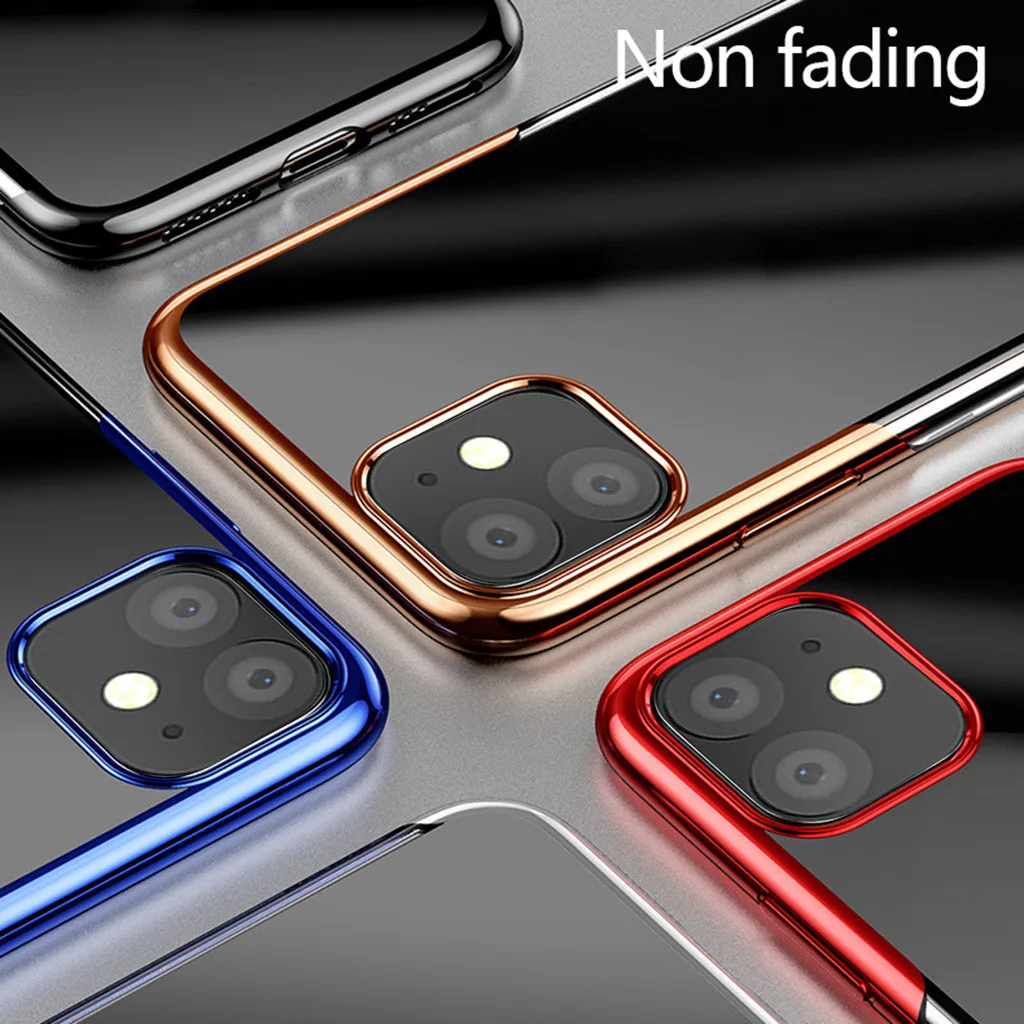 Для iPhone 11 чехол Ультратонкий Прозрачный мягкий ТПУ покрытие амортизация противоударный бампер прозрачный силиконовый чехол для телефона чехол