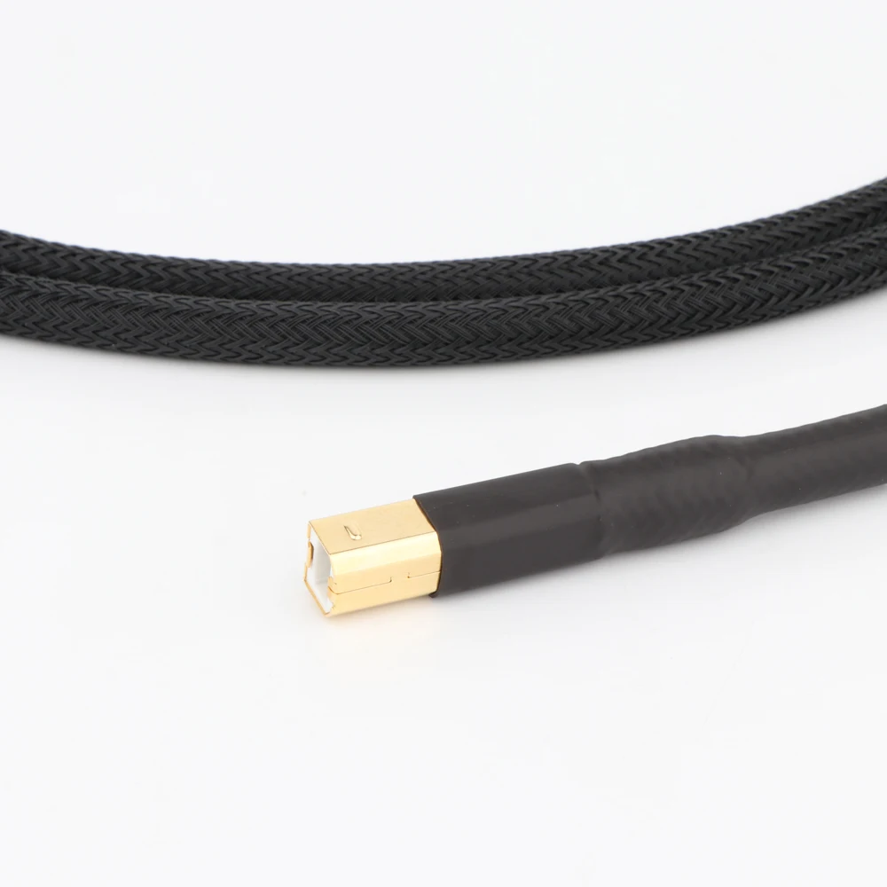 OTG usb B to type c line hifi USB cable Dual magnetic ring Gold plated amplifier DAC cable USB A to micro
