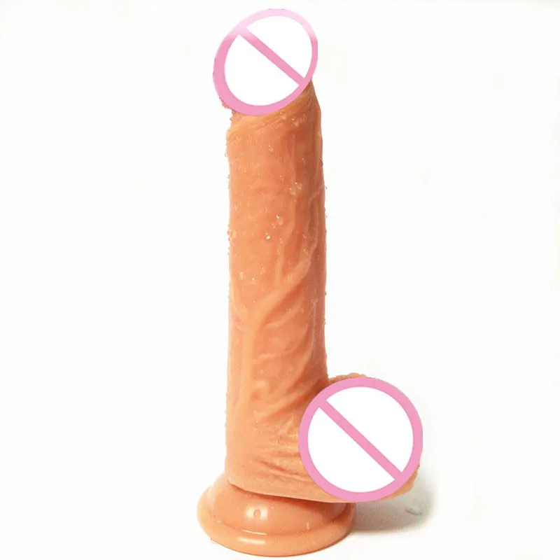 Лидер продаж 3 реалистичный пенис большой фаллоимитатор с присоской резиновый