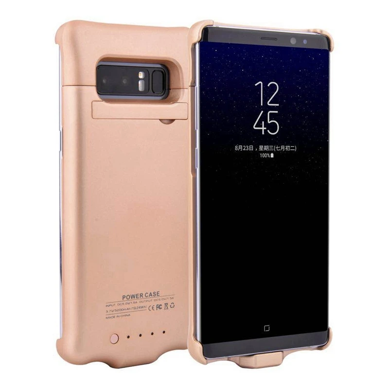 Suqy аккумуляторная батарея зарядное устройство чехол для samsung Galaxy note 8 5200mAh лучший внешний аккумулятор для Galaxy note8 с держателем