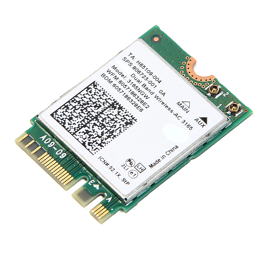 433M-Wireless-NGFF-Network-Wifi-Card-With-Intel-AC-3165-3165NGW-Bluetooth-4-2-Dual-Band