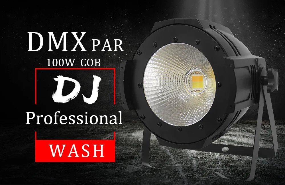 Par Led может COB 100 Вт перемещение головы мыть освещение для аудиторий Led Alumimun сценический световой индикатор с DMX512 для дискотеки DJ машина Вечерние