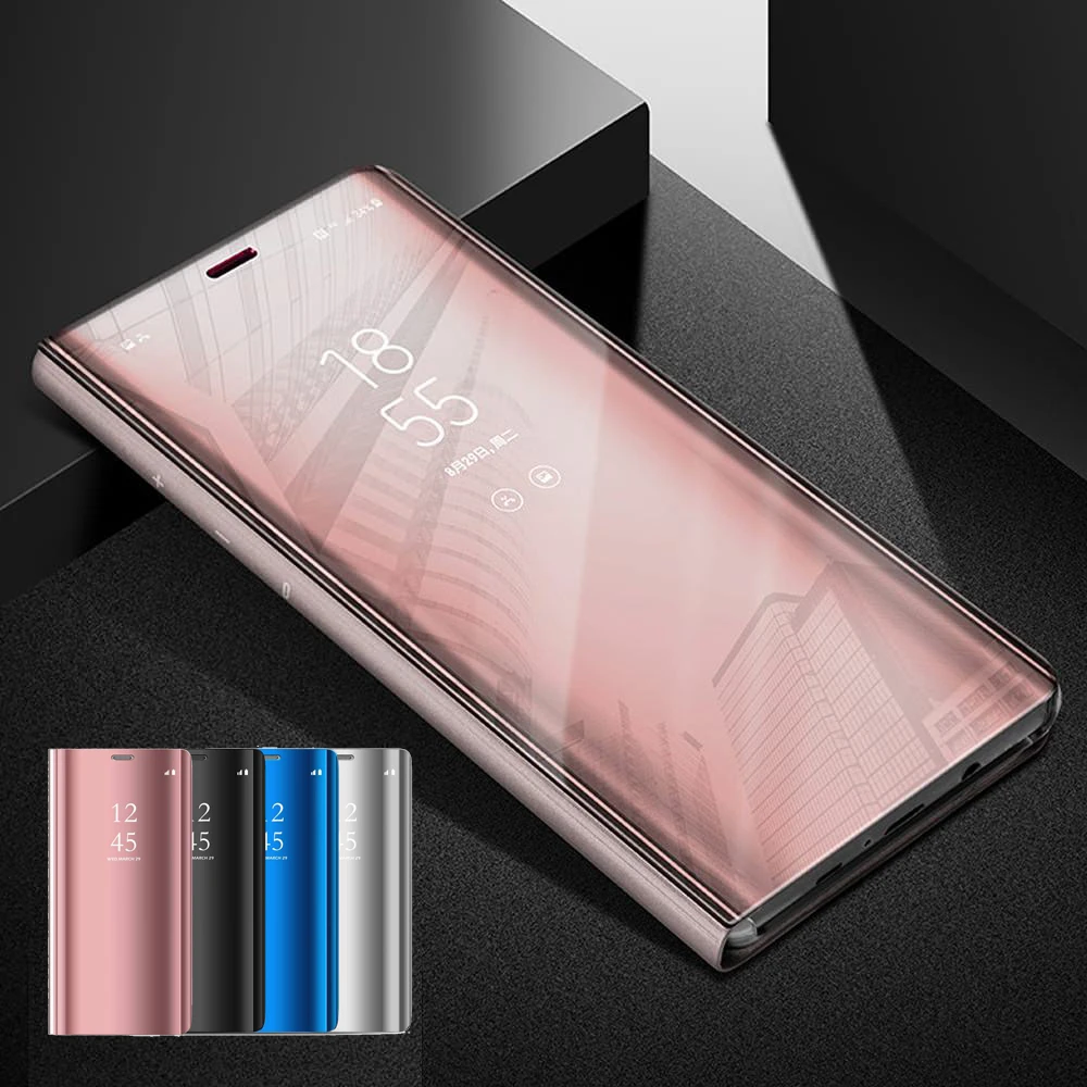 LLZ.COQUE Жесткий ПК противоударное зеркало флип Вид Окно чехол для телефона Iphone 11 Pro 5