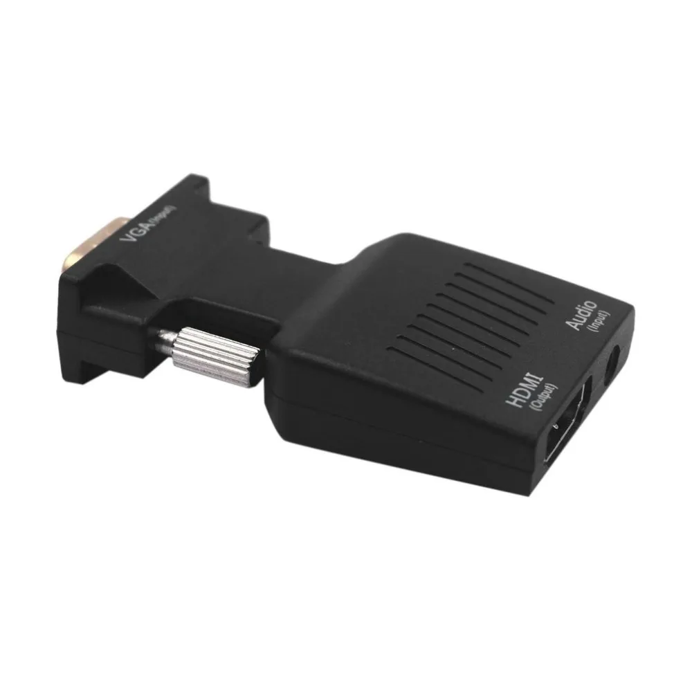Преобразователь из VGA в HDMI HD Plug and Play с аудио VGA2HDMI AV видео кабель адаптер для ПК ноутбука для монитора ТВ