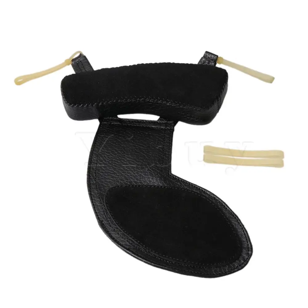 Yibuy черная кожа скрипка подбородок отдых кожа 4/4-4/1 два в одном музыкальный инструмент