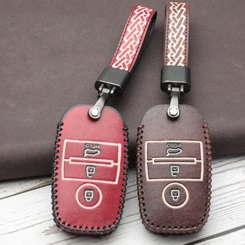 

Leather Car Styling Car Key Cover Case for kia rio sportage 2016 ceed sorento cerato K2 K3 K4 K5 Protection Accessories