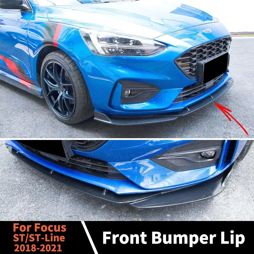 For Ford Focus St Mk4 2018 2019 2020 2021 Gloss Black Car Rear Bumpers Lips  Body Kits Spoiler Splitter Diffuser Accessories - Bumpers - AliExpress