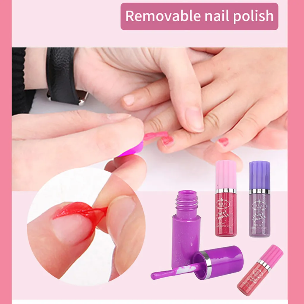 Make it Up Toys маленькая Фея Принцесса моющаяся макияж и ногтей Сердце Палитра с зеркалом высокое качество нетоксичный Макияж игрушка косметика