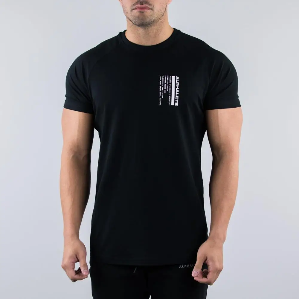 Printed ONeck Men’s Sports Fitness T Shirt Men's Fitness Apparel