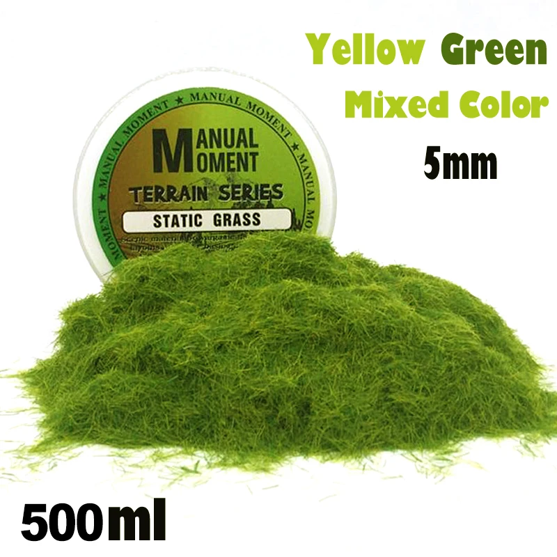 Venta Césped de Nylon en polvo, césped de 5MM, hierba estática, Color mezclado, escena en miniatura, modelado, Hobby Myw5enmKB7V