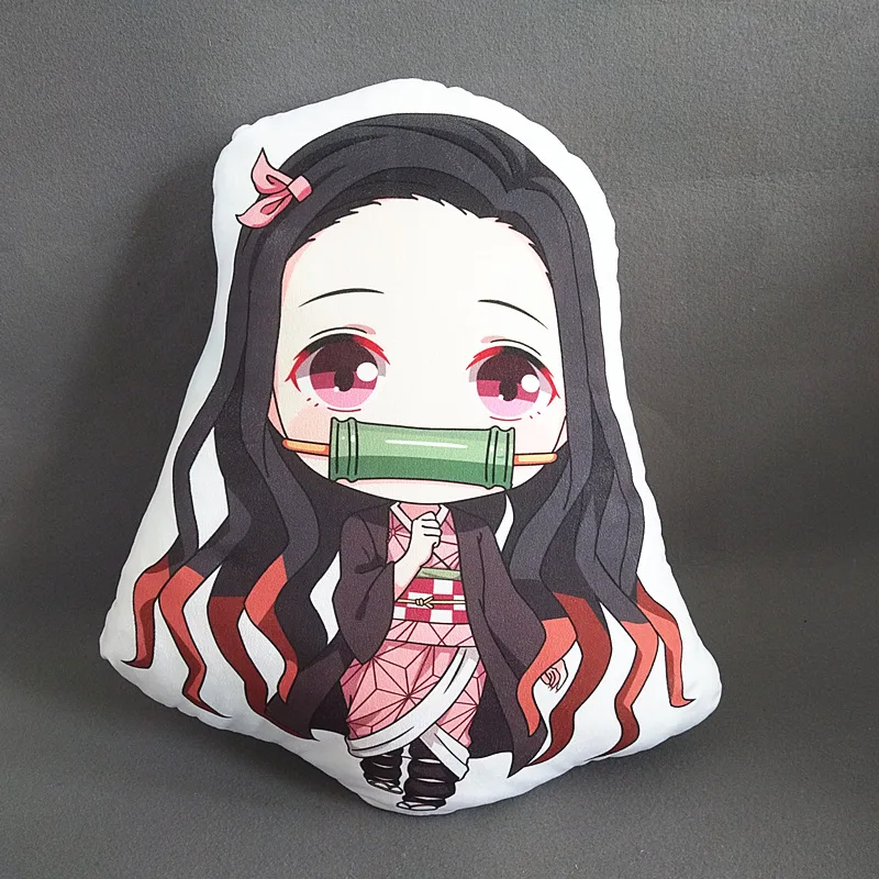 Demon Slayer Kimetsu no Yaiba Kamado Nezuko, реквизит для косплея, мультяшная плюшевая игрушка, кукла, мягкая подушка, подушка, подарок
