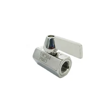 1/" 1/4" 3/" 1/2" 3/" 1" BSP внутренняя резьба 304 из нержавеющей стали мини-шаровой кран для воды, нефти и газа