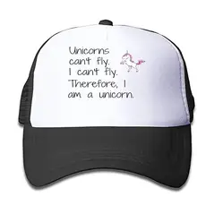 Сетчатая Кепка Единорог не может лететь Дальнобойщик шляпы бейсболки регулируемые для детей малышей