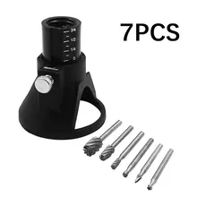 7 pçs hss roteamento conjunto de brocas 28000rpm ferramentas rotativas dutoofree fresa de madeira 3.175x39mm ferramentas giratórias