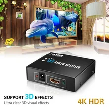 Новинка и высокое качество Ultra HD 4K 2 порта HDMI сплиттер 1 × 2 дистрибьютор антенна STB 1080P концентратор 1In2 из трехмерная Совместимость