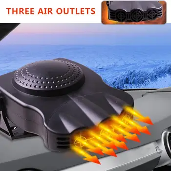 

12V 150W Portable Car Heating Cooling Fan Hot Warm Heater Windscreen Demister 2 in 1 Portable Auto Car Van Heater for camper van