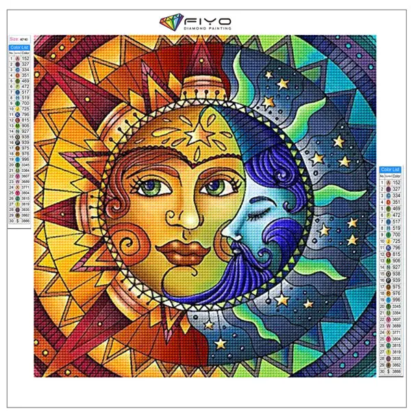 Cheap 5D DIY Diamond Painting Cross Stitch Artistic Moon and