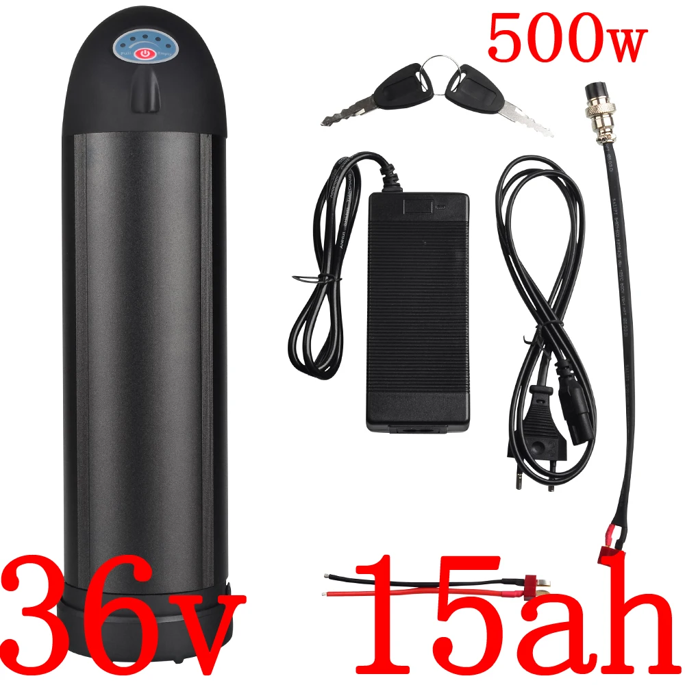36V battery pack electric bicycle 10AH 13AH 15AH lithium ion for 250W 350W 500W 1000W ebike motor |