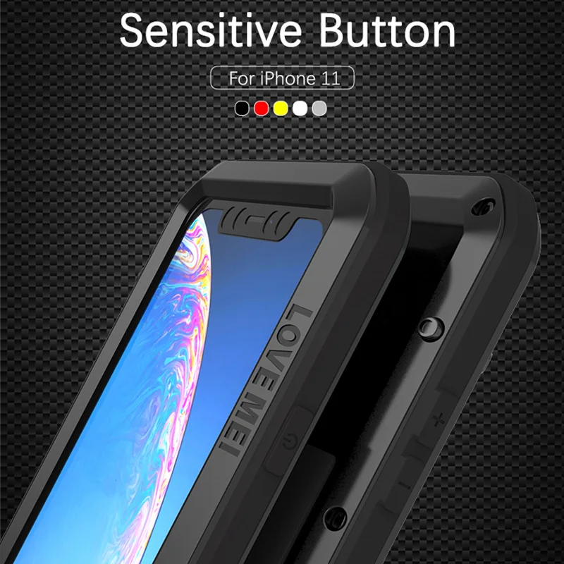 360 Full Cover For Apple iPhone 15 14 13 12 11 Pro Max Case Shockproof Glass Metal Armor Cover For iPhone XS XR X Case Aluminum