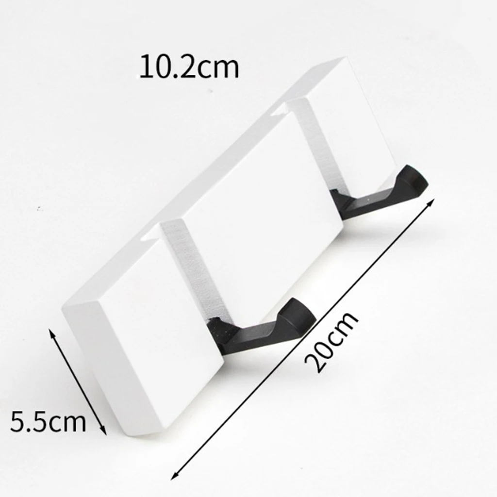 Foldable Wood Metal Hook Wall Hanger for Bathroom Towel Key Hat Clothes Bag Wall Mounted Hook Robe Clothing Hanger