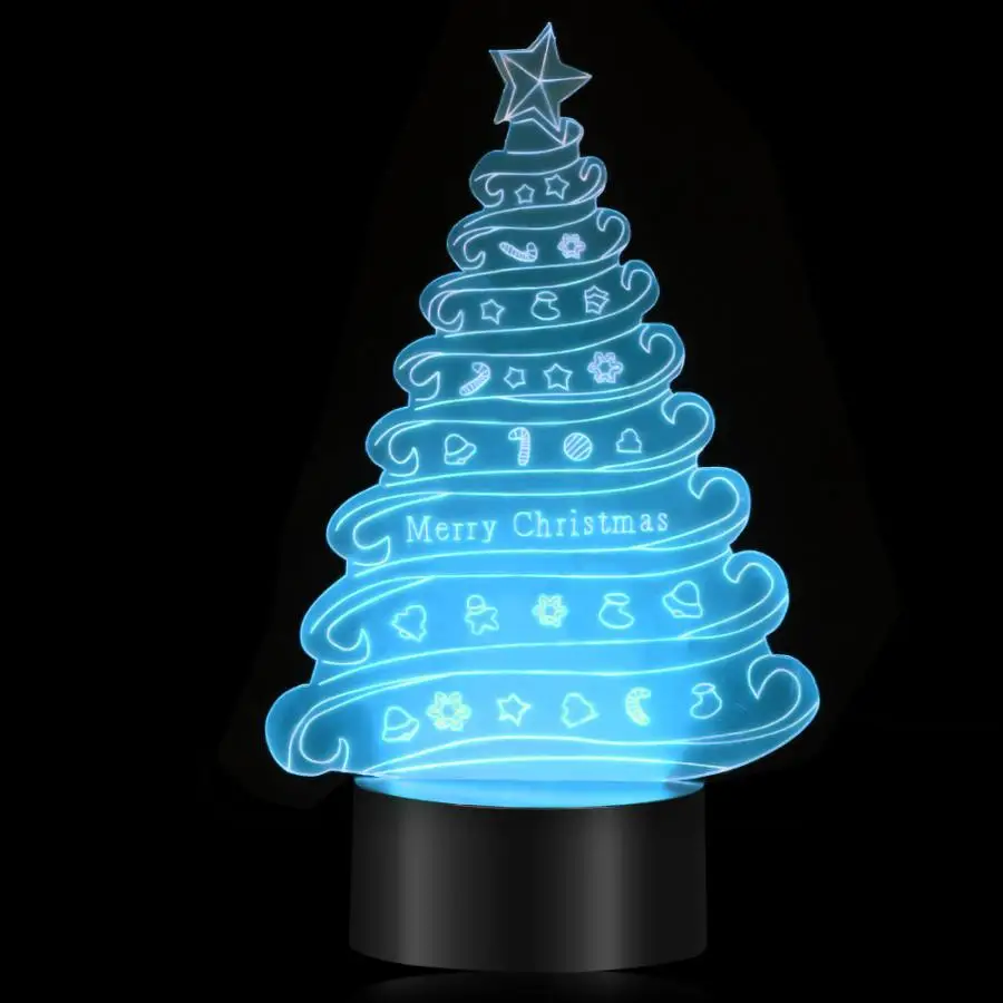 Рождественская елка светодиодный цветной ночной Светильник многоцветный USB светильник для сна праздничные украшения вечерние светильник