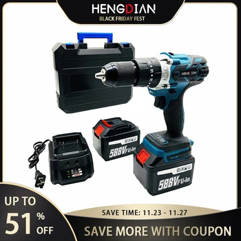 

Screwdriver Brushless Drill Makita Model Battery Multifunctional Tool 20+3 Torque Setting