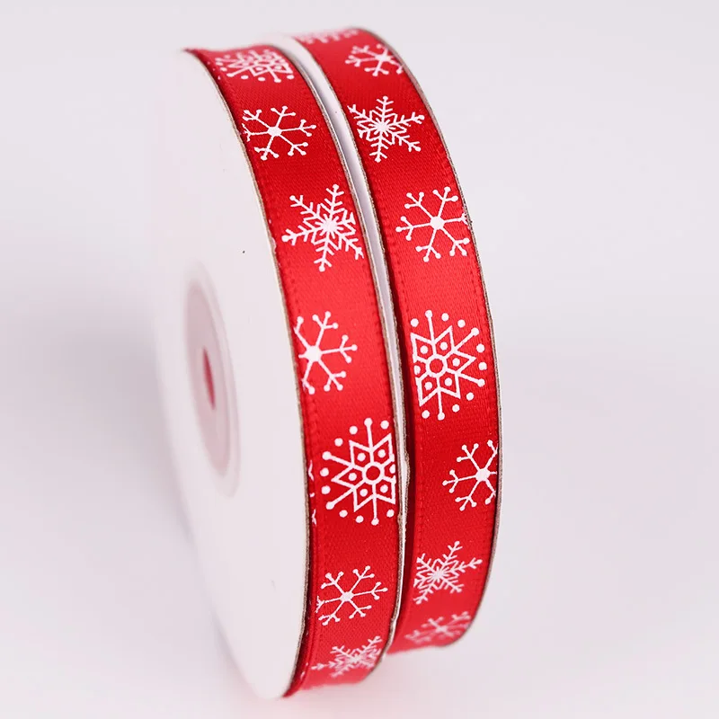 25 ярдов/партия grosgrain рождественские ленты шириной 1 см diy декоративные подарочные упаковочные коробки тканевые Ленты для ленты для рукоделия Вечерние - Цвет: Red