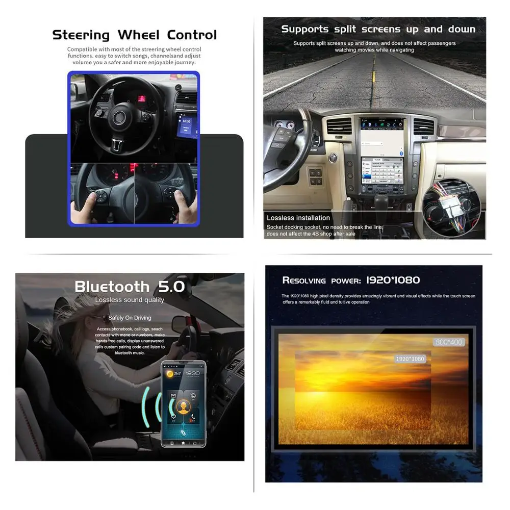 Aotsr Android 8 1 Tesla вертикальный автомобильный dvd плеер с экраном GPS навигации радио для