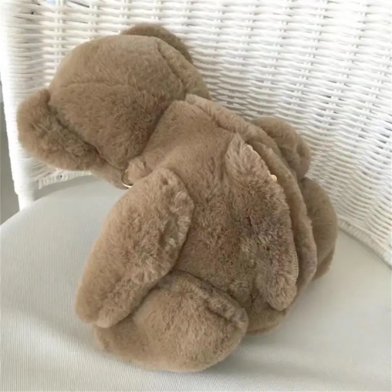 Милый мультфильм лук жемчужная цепь медведь bao кошелек сумка для девушки подарок на день рождения