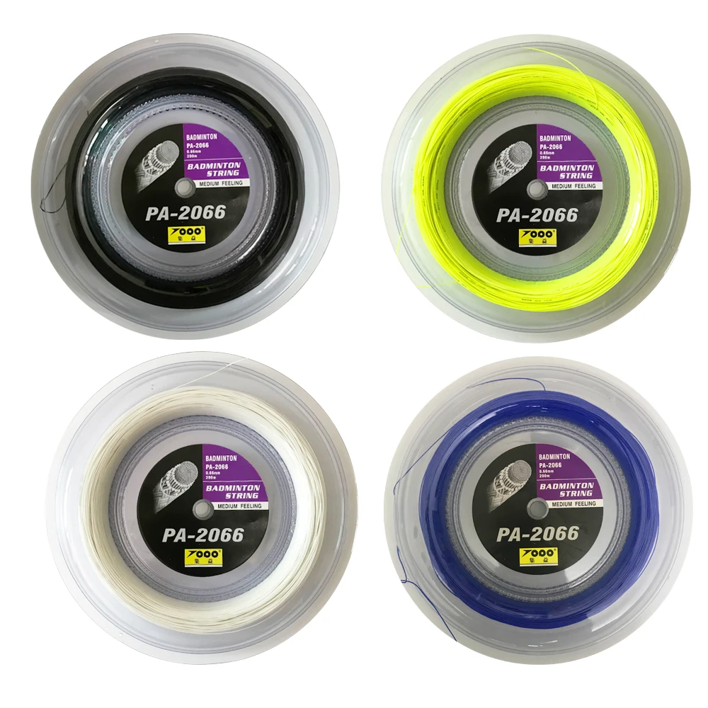 

Free shipping 2reels Top quality 0.66mm PA-2066 reel 200m badminton String