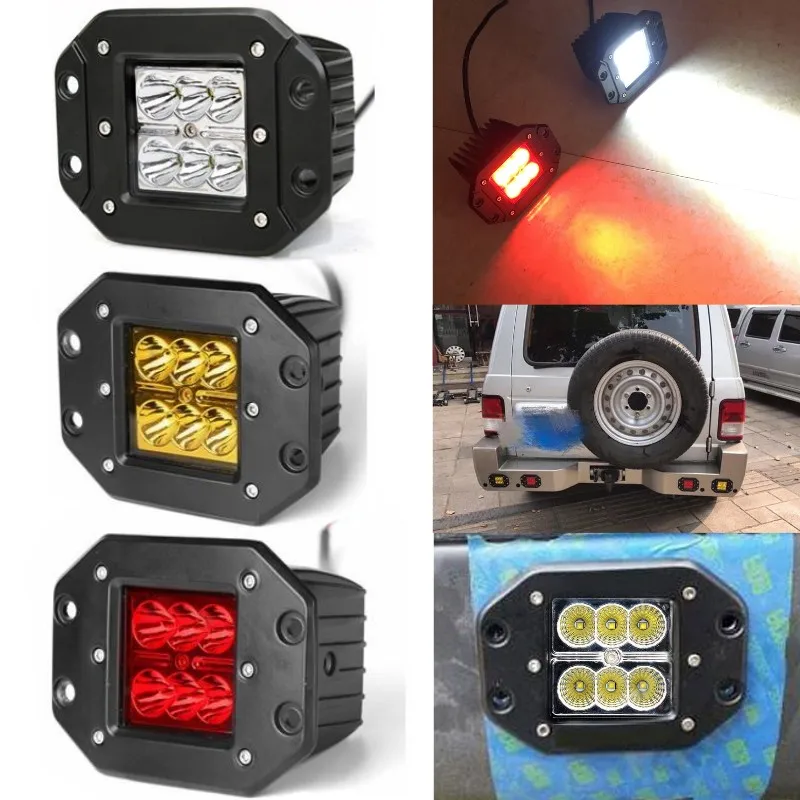 12V 24V 18 Вт Автомобильные светодиодные дневные огни ходовые светильник
