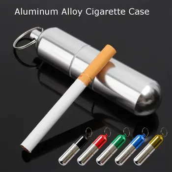 

Creative Simple Cool Keychain Portable Metal Cigarette Case Men's Mini Cigarette Box Moisture-proof Anti-pressure