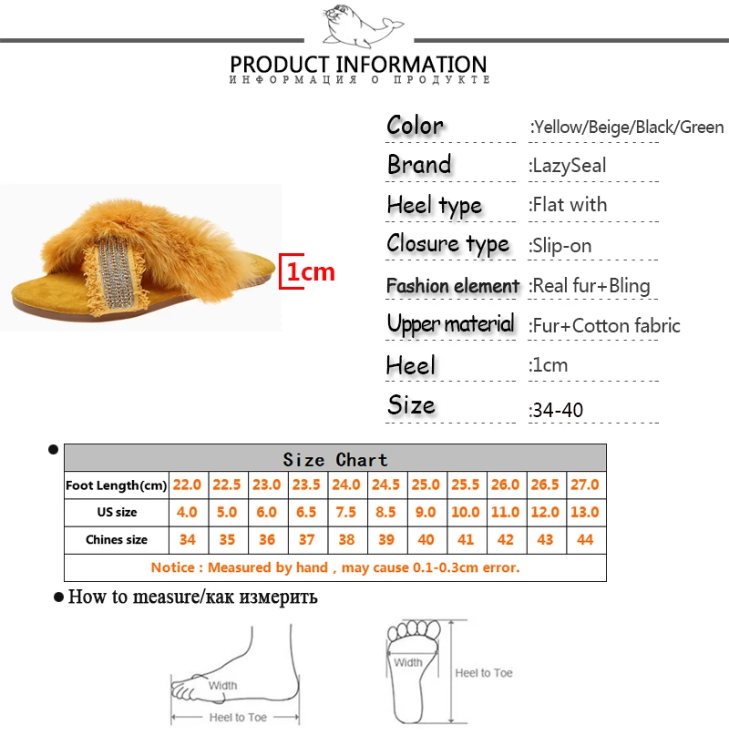 LazySeal натуральный тапочки их меха под кролика женская обувь, хлопковая ткань; женские сланцы на плоской подошве; обувь на высоком каблуке обувь в стиле шик Для женщин пушистые закрытые шлепанцы без задника с открытыми пальцами