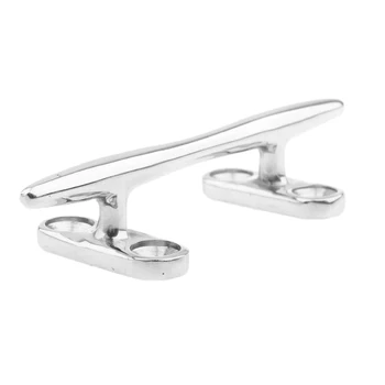 

4'' 102mm 4 hole Marine Stainless Flat Top Rope Cleat Hook Rigging Hardware