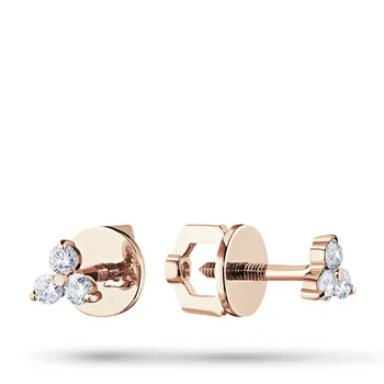 

Pusety red gold with diamond e0201ps05168400