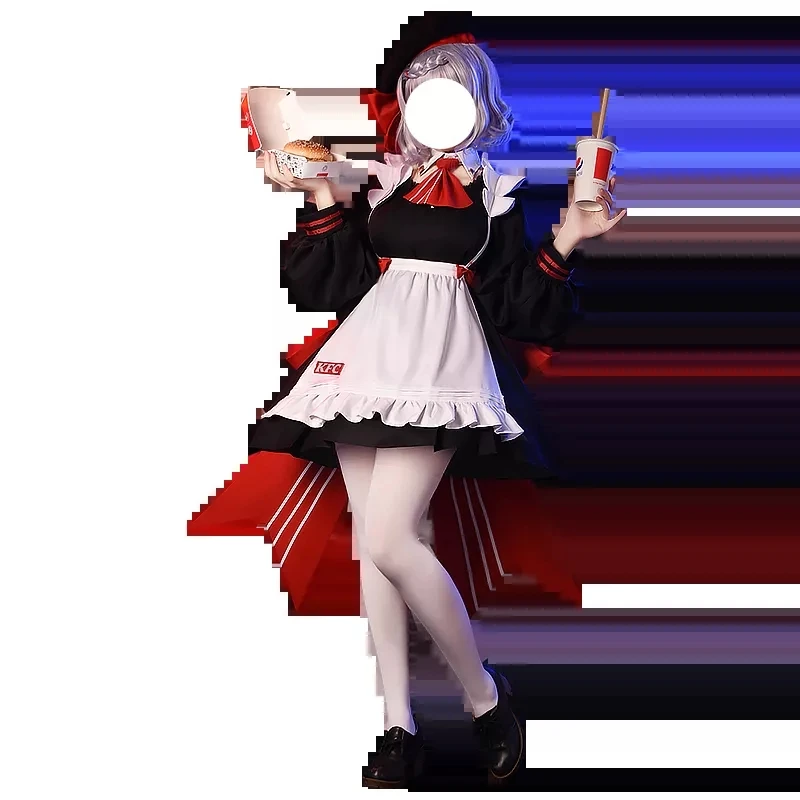 Genshin Impact Kfc Joint Maid Cosplay Costumes Game Noelle Peripheral Girl  Lolita Clothes Anime Project Beret Apron Bow Tights - Cosplay Costumes -  AliExpress