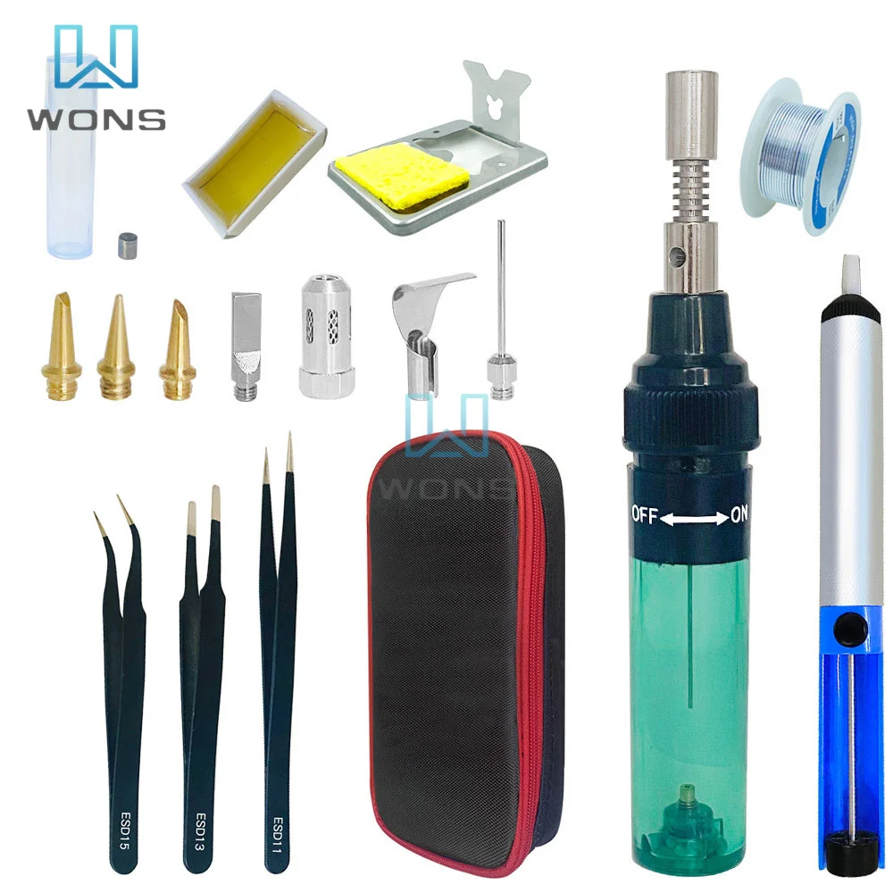 

Gas Welding Soldering Irons Welding Electric Tools Soldering Iron Welding 130°C Butane ​Torch Gas Soldering Iron Soldering Kits