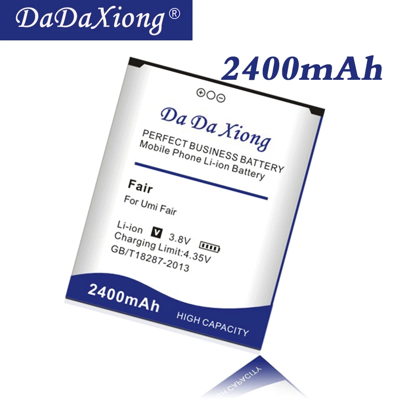 Оригинальный аккумулятор DaDaXiong большой емкости 2400 мАч для сотового телефона Umi Fair