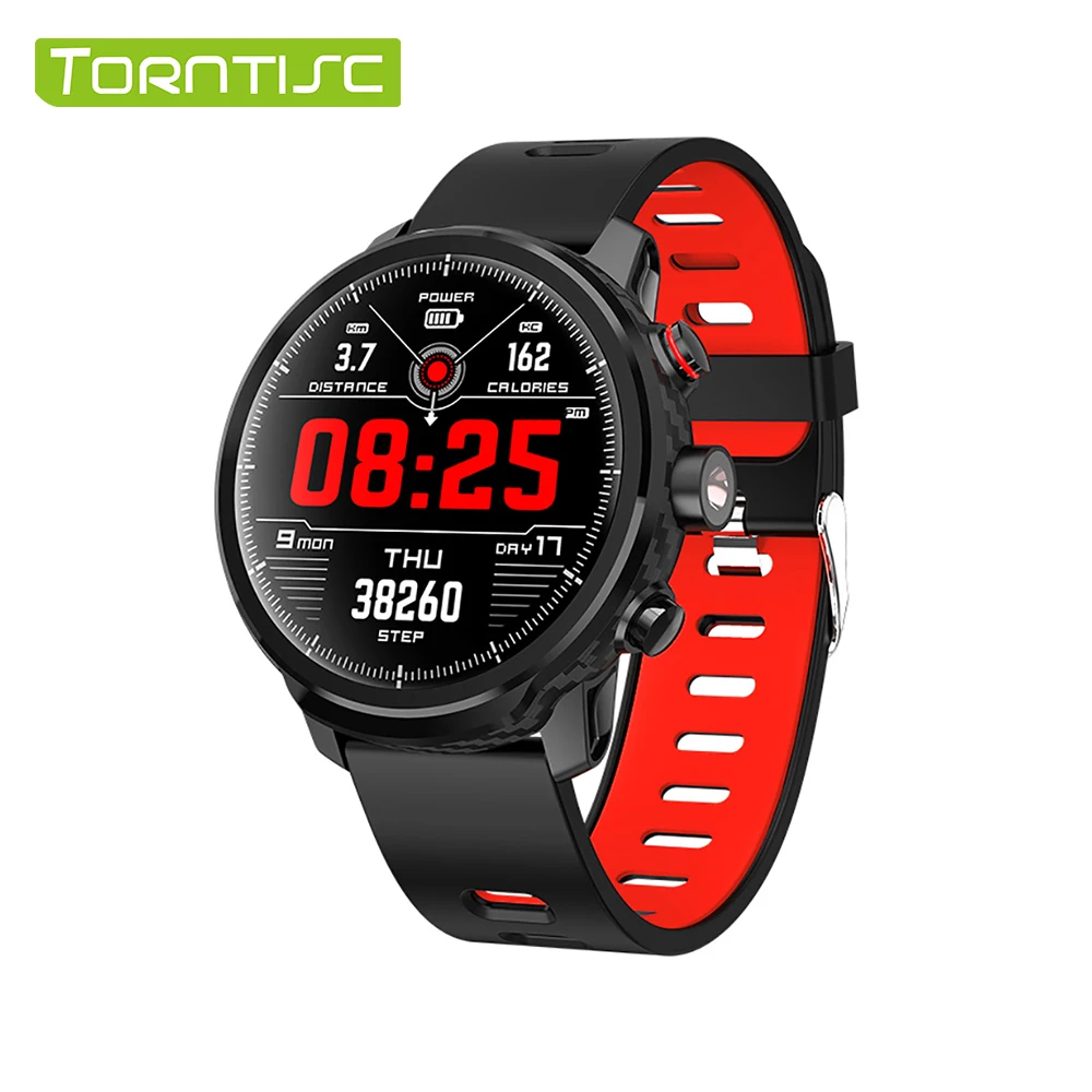 

Torntisc L5 Smart Watch Real-time Heart Rate Monitoring Support Flashlight Call Reminder Smart Wristband Waterproof IP68 Watch