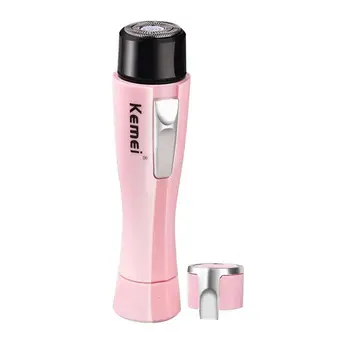 

Kemei KM-1012 Electric Lady Shaver with Pouch Portable Women Painless Hair Remover for Facial Hair Armpit Legs Arms Bikini Hair