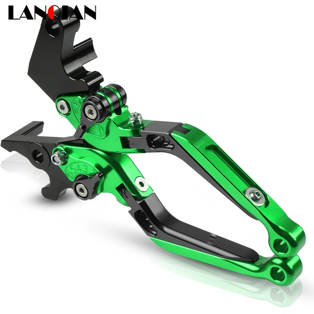 Для Kawasaki er6F ER6F ER-6F er6f 2006 2007 2008 детали тормозного сцепления мотоциклетные регулируемые ЧПУ алюминиевые ручки тормоза рычаг сцепления