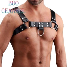 Bubg бондаж из искусственной кожи гей бондаж В взрослой игры Регулируемая пряжка Грудь Жгут бондаж ремни