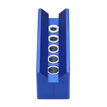 

Aluminum Alloy Woodworking 90 Degree Drill Straight Angle Guide with Horizontal Bubble 6/7/8/9/10mm Doweling Jig V-Drill Guide