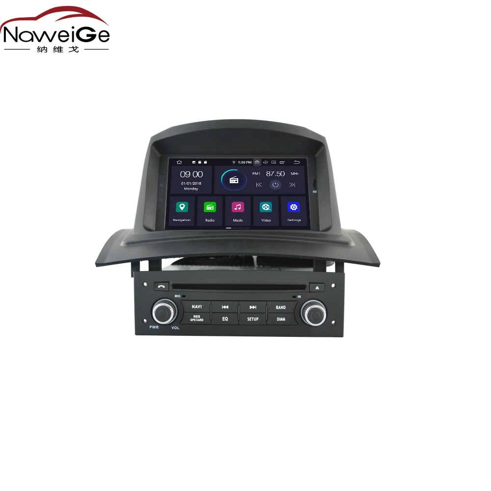 NaweiGe 8 дюймовый Android Восьмиядерный 9 0 PX5 4 + 32 ГБ Автомобильный dvd для Renault Megane II/Fluence