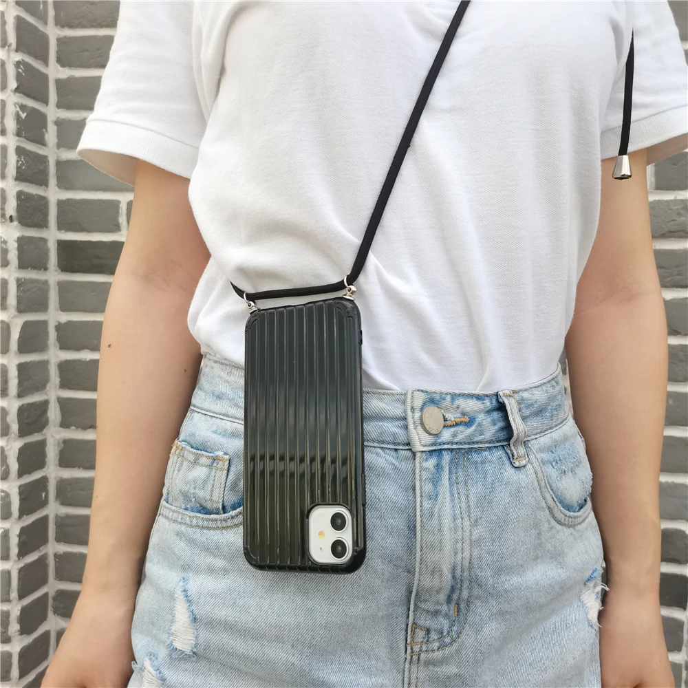 Чехол для мобильного телефона Xiaomi Mi 8 Lite 9 9T CC9 CC9E A2 A3 Redmi K20 6 6A Note 5 7 Pro с ремешком на