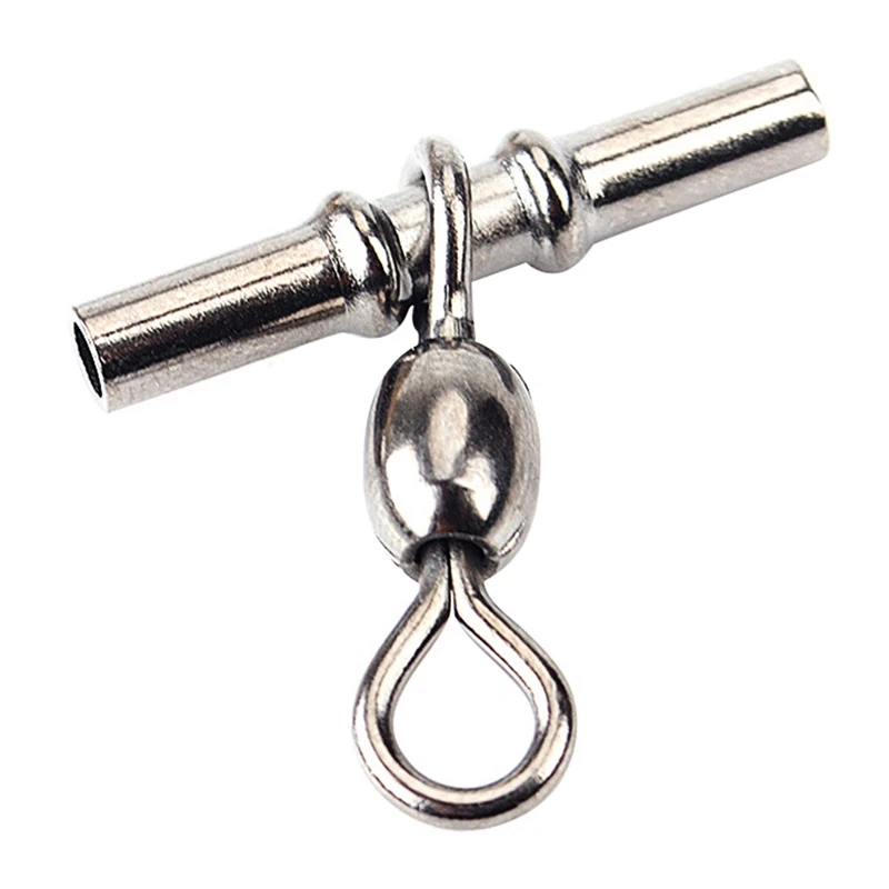 

5/6/7/8pcs Tool Snap Crane Solid Ring Cross Line Fishing Swivel Part Accessories Tackle Outdoor Sports Hook Connector Tube Crimp