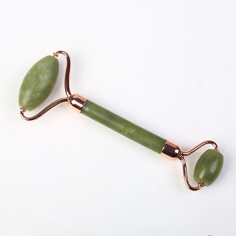 Jade Face Roller Beauty Skin Care Face Massager Gua Sha Double Head Quartz Stone Dropshipping Cellulite Massager Facial Roller