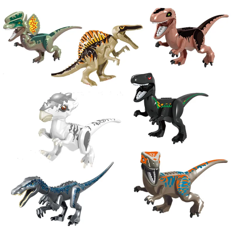 Парк Юрского периода динозавры велоцираптор Stygimoloch Baryonyx строительные блоки
