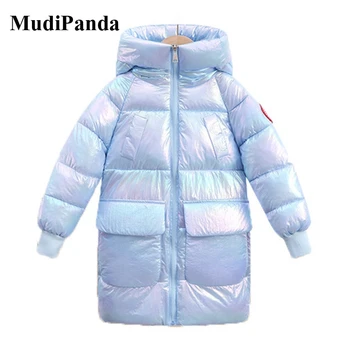 

Children'S Warm Coat Boys Jacket For Girls Space Shiny Plus Velvet Jacket Kids Long Winter Overcoat Children'S Jacket 3-10T