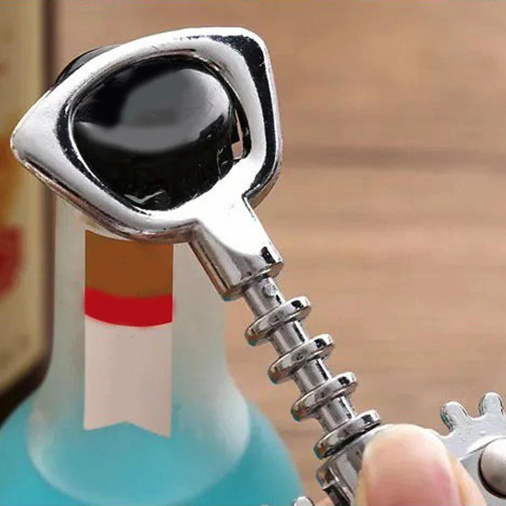 Stainless Steel All In One Wine Opener High End Multifunction Wine Corkscrew Bottle Beer Cap Opener 4
